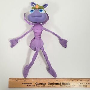 Vintage 1998 Disney Pixar Bugs Life Princess Atta Ant‎ Plush Doll Hard Head Toy
